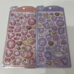 ハローキティ・クロミ ベビー　うるちゅるポップシール 2枚セット