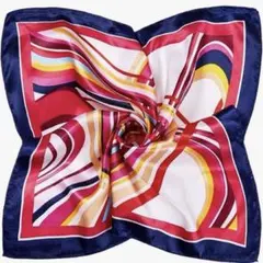 レディース スカーフ バンダナ マルチカラー 正方形　50cm×50cm