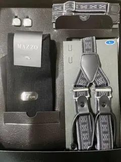 MAZZO 結婚式 新郎 6点セット フォーマル サスペンダー ブライダル