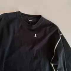 BEAMS／メンズトレーナー／ブラック×ホワイト／Sサイズ