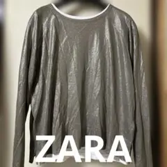 ZARA ラメ入り 長袖ニット トップス