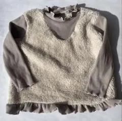 ファーベスト風　長袖カットソー　90cm