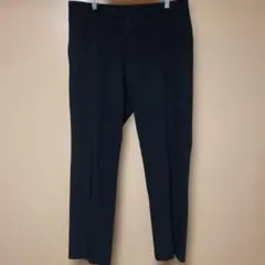 ユニクロ 感動パンツ ウールライク ブラック 85x76