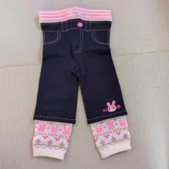 ホットビー ミキハウス　デニム風レギンス 80