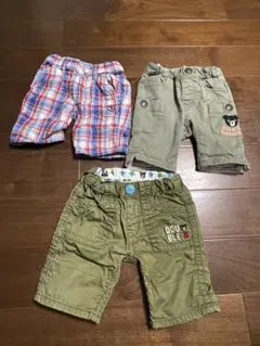 DOUBLE.B 半ズボン 3点セット 80