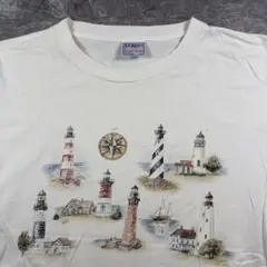 90s All Sports 灯台Tシャツ シングルステッチ