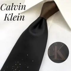 ぬ*う様 美品 ✨ 《カルバンクライン》 高級 シルク ネクタイ 光沢 CK ロのサムネイル