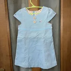 3️⃣水色 ノースリーブワンピース 100cm