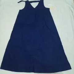 ジャンパースカート　NAVY　FREE SIZE
