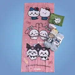 ちいかわ サンリオコラボ フェイスタオル、ソックス 、リストバンドキーホルダー他