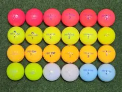 No. 1096 ロストボール KIRAゴルフボール 24個セット