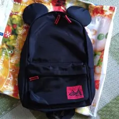 ミッキーマウス耳付き黒リュック