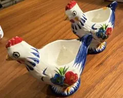 エッグスタンド　2個セット　 ポルトガル製手描き新品