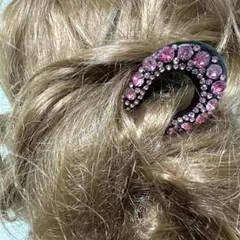 ▲△限定かんざし特売84キラキラストーン付分厚いU字型ヘア簪ビジュー髪留め高級感