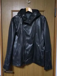 Rick Owens レザー フーデッド ジャケット RU14S1766 - メルカリ