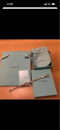 TIFFANY&Co.ティファニーダブルロープセンターノットブレスレットのサムネイル