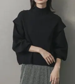 SENSE OF PLACE ストレッチショルダータックセーター