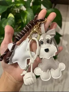 売り尽くしセール　じゃらじゃらキーホルダー 肉球シール、シュナウザーシール20枚