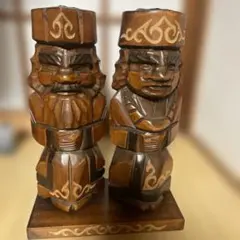 アイヌ　ニポポ人形木製彫刻 置物