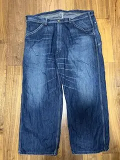 Lee ダークブルー ワイドレッグデニム