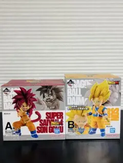 一番くじ ドラゴンボール ダイマ A賞 B賞 超サイヤ人 フィギュア セット
