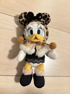 デイジー ヒョウ柄 レオパード ファンキャップ ぬいぐるみバッジ