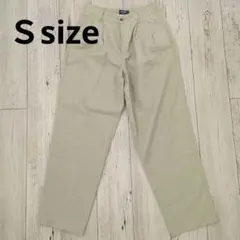 “90s“ DOCKERS ツータックワイドリネンパンツ S size