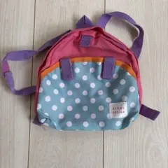 BEAMS DESIGN ベビーリュック 水玉 ピンクのサムネイル