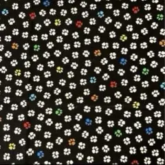 USAコットン タイムレストレジャーズ　dog footprints生地　ハギレ