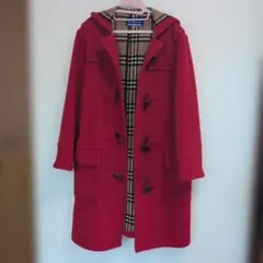 burberry ダッフルコート レディース　赤