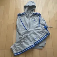 adidas グレー 子供用120サイズジャージセット