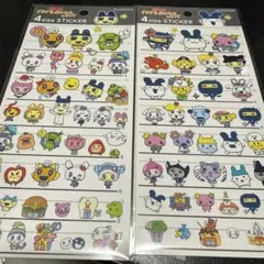 最新たまごっちプチプチおみせっちシリーズ　4サイズステッカー　シール　2点セット