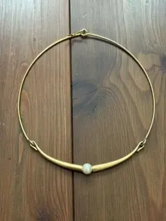 CUSHKA ゴールドチョーカー　パール付