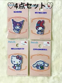 Sanrio♡ハローキティ♡マイメロ♡クロミ♡シナモン♡ワッペン♡シール