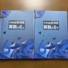 中学受験新演習 算数小6 上下巻セット