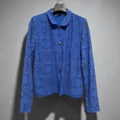 長袖　レースシャツ　ヴィンテージ　レディース