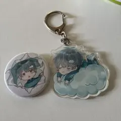 そらびびアクリルキーホルダー缶バッジ