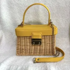 【美品】ZARA♡ザラ♡かごバッグ♡ラタン♡ショルダーバッグ