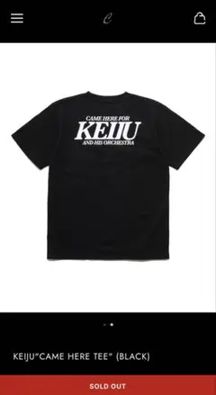 keiju Cashcade Tシャツ ブラック Sサイズ 2026年最新】KEIJU tシャツの人気アイテム - メルカリ