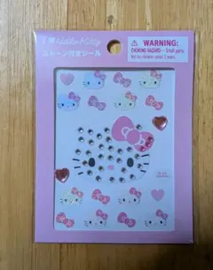 ★未使用★ ストーン付きシール「ハローキティ」