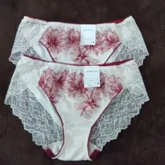 AMPHI 刺繍デザインショーツ Lサイズ