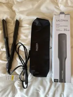 SALONIA ストレートヘアアイロン ブラック　SL-004SW 35mm