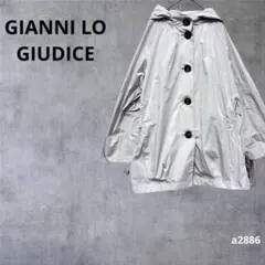 【ジャンニロジュディチェ】 ナイロンジャケット フード付 アイボリー 36