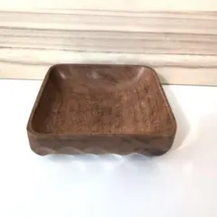 木製 四角形ボウル 菓子入れ　昭和レトロ