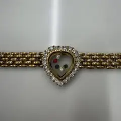 ハート型クリスタル装飾ブレスレット