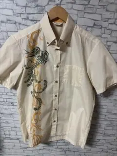 【未使用】沖縄限定品　かりゆしウェア　アイボリー　M 琉球の里