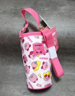 新品タグ付き　星のカービィ　ペットボトルホルダー　ピンク