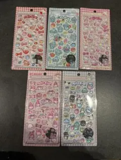 早い者勝ち！ボンボンドロップシール　サンリオ　５枚　まとめ売り