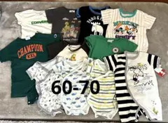 【値下げ中】ChampionやCONVERSEなど 半袖ロンパースセット 11点