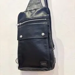 新品同様】PORTER ポーター フリースタイル ボディバッグ 06127 茶